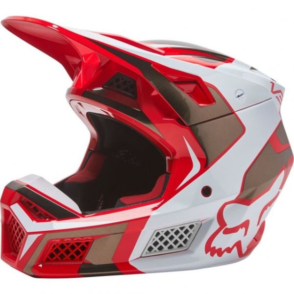 Мотошолом FOX V3 RS Mirer Helmet Flo Red
