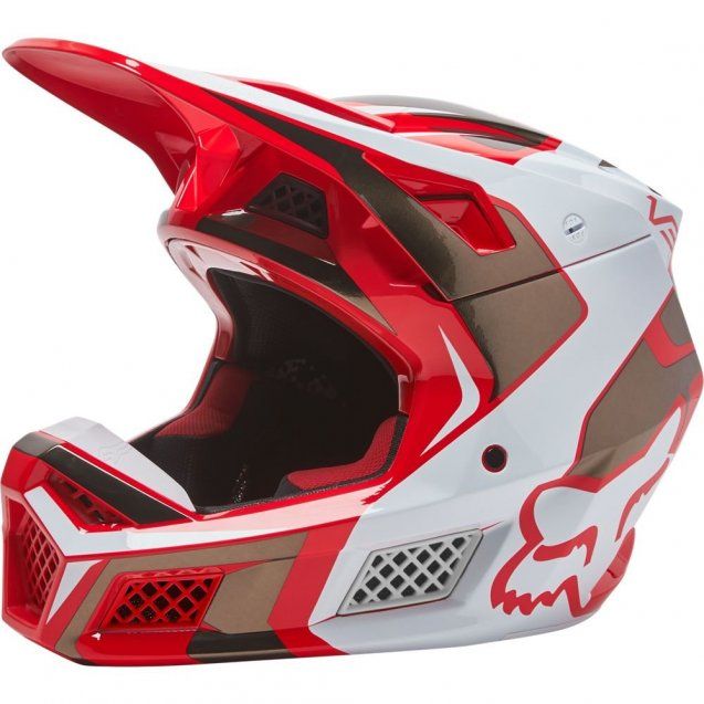 Мотошолом FOX V3 RS Mirer Helmet Flo Red