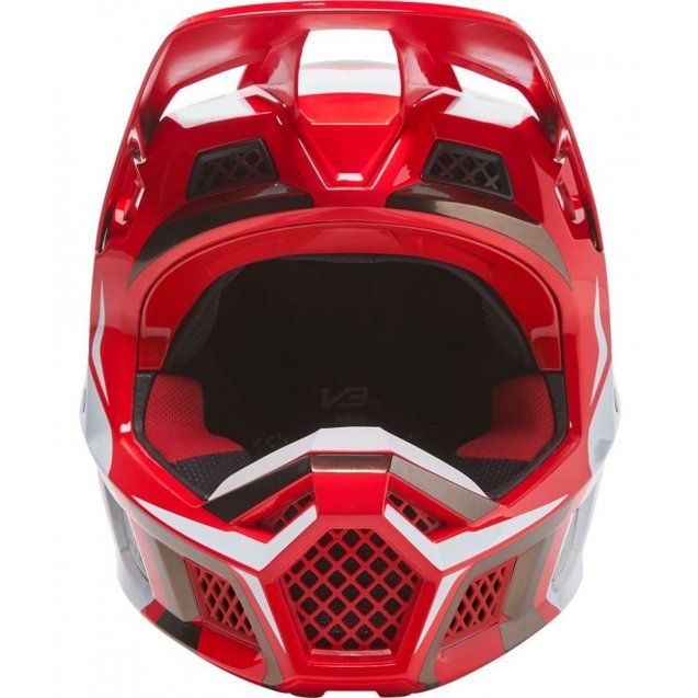 Мотошолом FOX V3 RS Mirer Helmet Flo Red