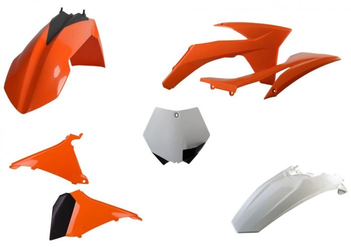 Пластик Polisport Mx Kit - Ktm 85 (18-) Orange/white