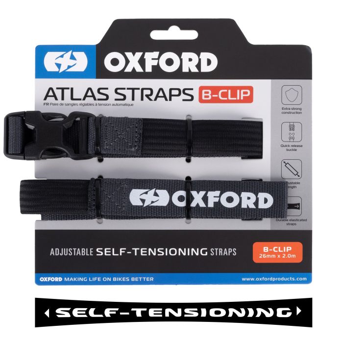 Ремені Oxford Atlas B-Clip 26mm x 2.0M Asphalt (Pair)