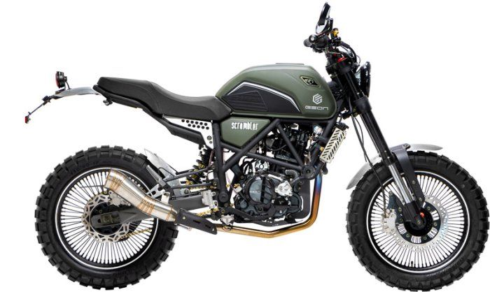 Мотоцикл GEON Scrambler 300 (CBS 17/17 МКПП6) Matt Green