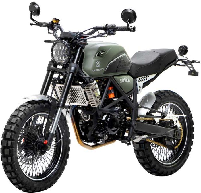 Мотоцикл GEON Scrambler 300 (CBS 17/17 МКПП6) Matt Green