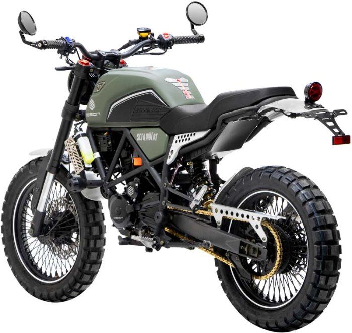 Мотоцикл GEON Scrambler 300 (CBS 17/17 МКПП6) Matt Green