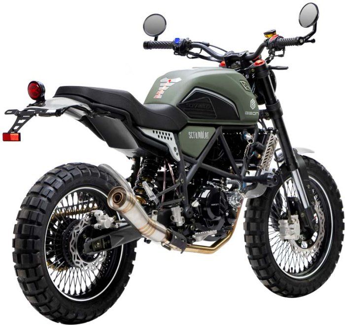 Мотоцикл GEON Scrambler 300 (CBS 17/17 МКПП6) Matt Green