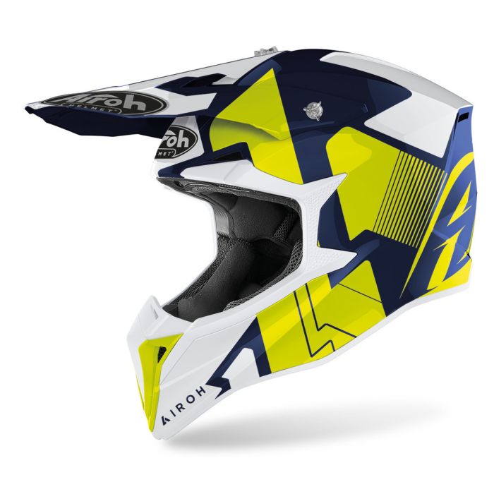 Мотошолом Airoh Wraap Raze Blue Gloss