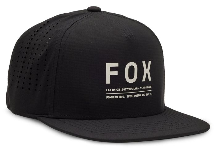 Кепка Fox Non Stop Tech Snapback Hat Black