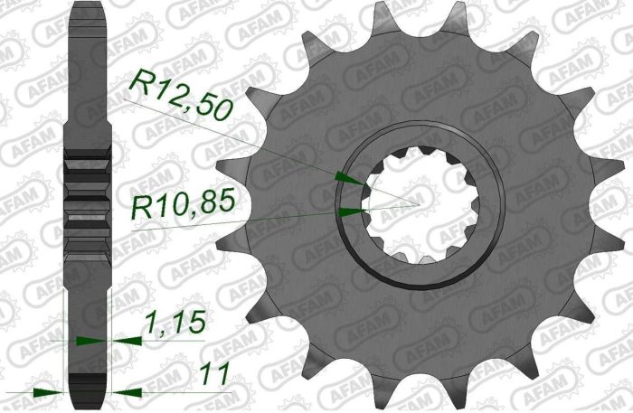 Зірка Afam Shaft Sprocket 530
