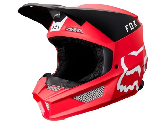 Мотошолом Fox V1 Mata red matte