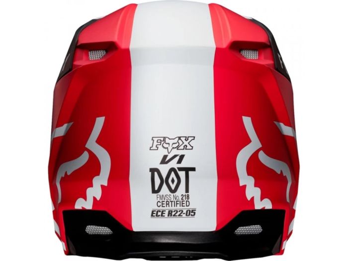 Мотошолом Fox V1 Mata red matte
