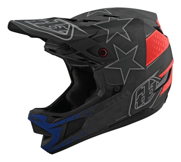 Вело Шолом фуллфейс TLD D4 Carbon [Freedom 2.0 Black/Red]