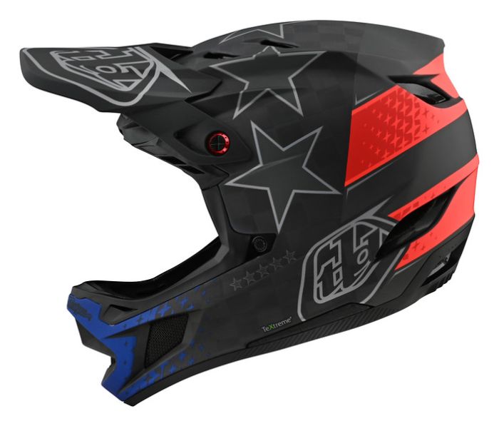 Вело Шолом фуллфейс TLD D4 Carbon [Freedom 2.0 Black/Red]