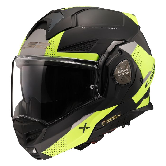 Мотошолом LS2 FF901 Advant X Oblivion Matt Black Hi-Viz Yellow