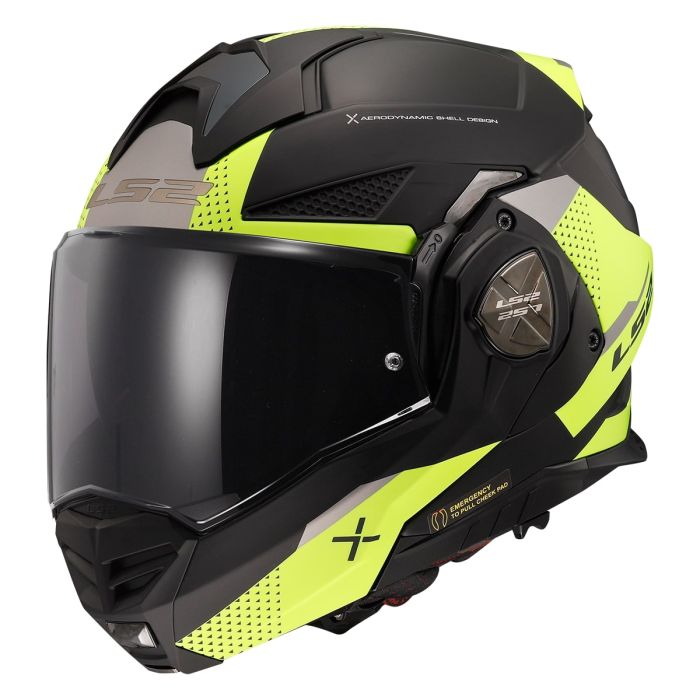 Мотошолом LS2 FF901 Advant X Oblivion Matt Black Hi-Viz Yellow