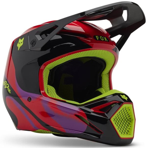 Шолом Fox V1 Helmet - Emotion Flo Red