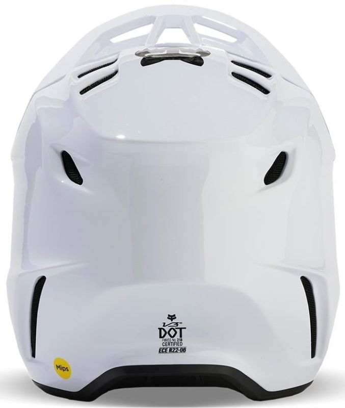 Шолом Fox V3 Rs Carbon Solid Helmet White