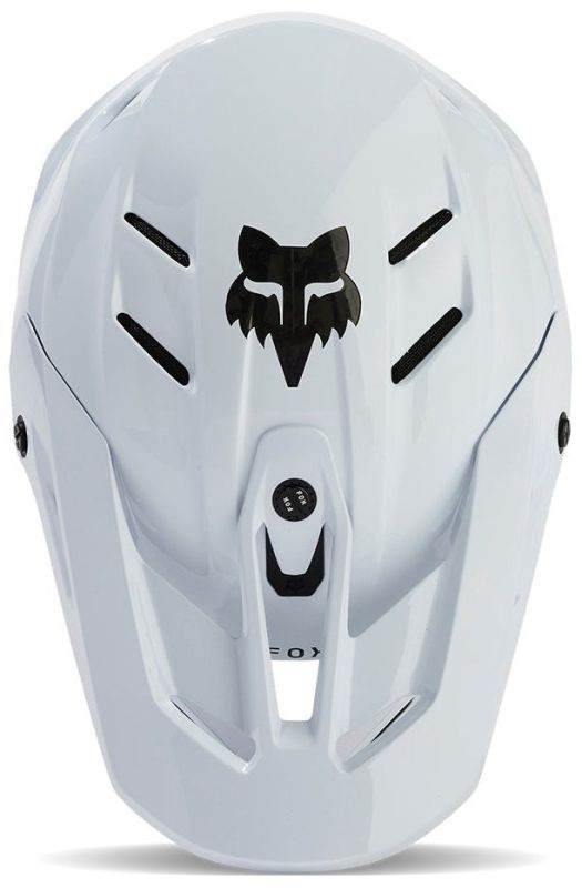 Шолом Fox V3 Rs Carbon Solid Helmet White