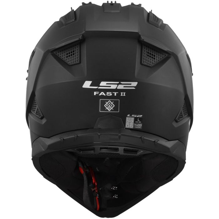 Мотошолом LS2 MX708 Fast 2 Solid Matt Black