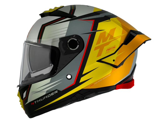 Мотошолом MT Thunder 4 SV Pental B3 Matt Yellow