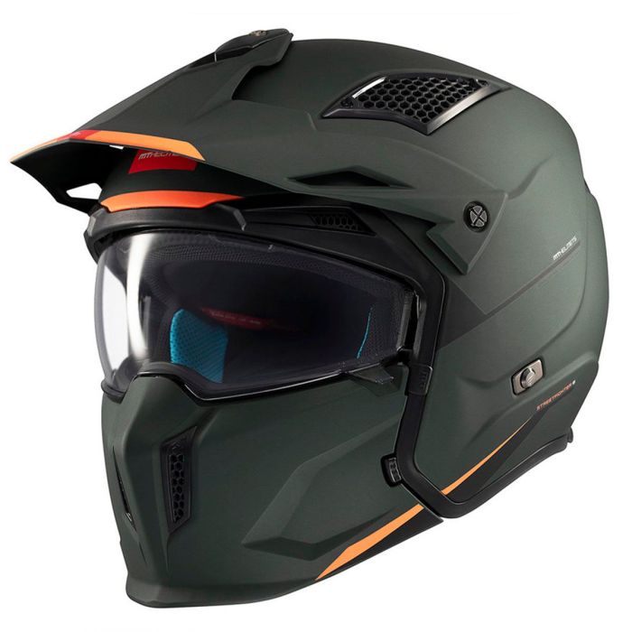 Мотошолом MT STREETFIGHTER SV S Solid A6 Matt Green ECE2206