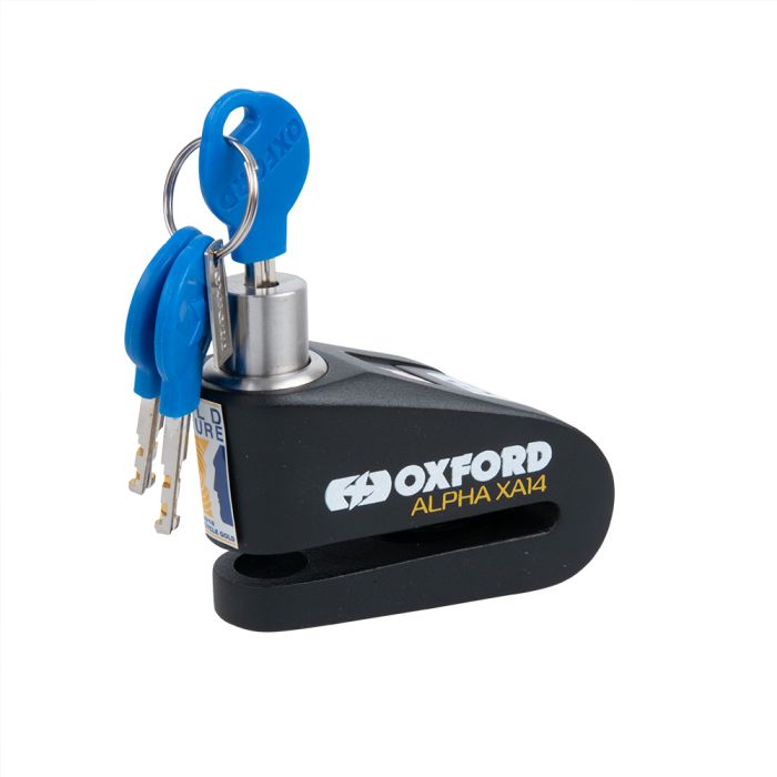 Замок Oxford Alpha XA14 Alarm Disc Lock Black/Black