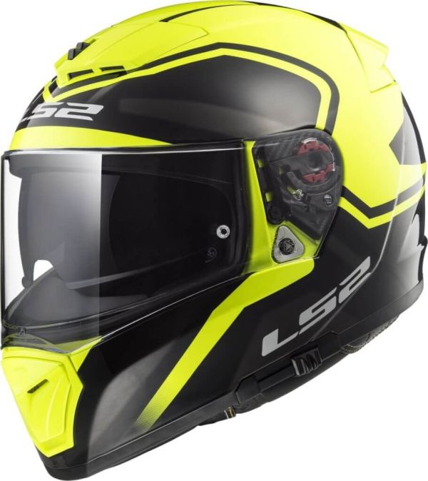 Мотошолом LS2 FF390 Breaker Bold Black Hi-Vis Yellow