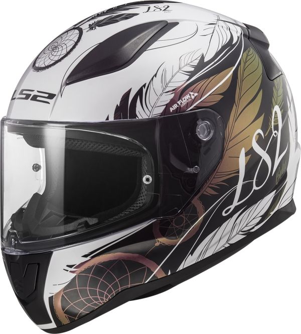 Мотошолом LS2 FF353 Rapid 2 Boho White Black Pink