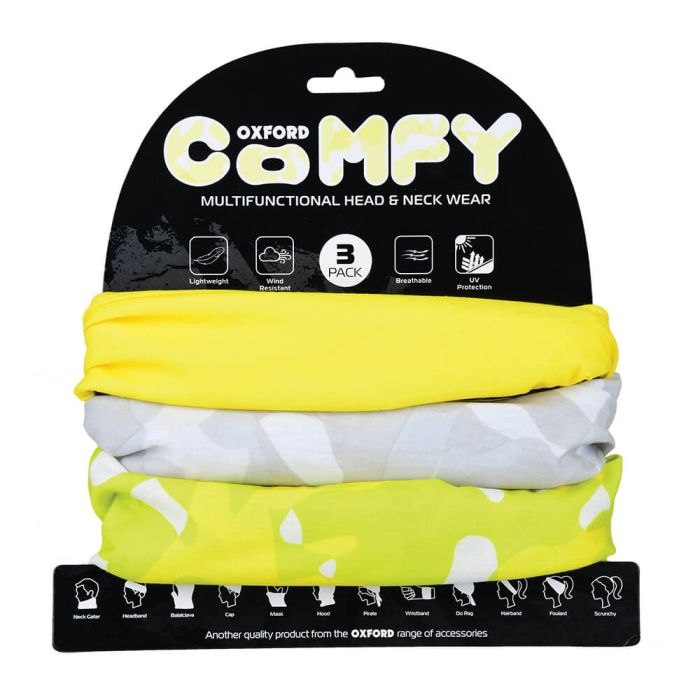 Набір баффів (3 шт.) Oxford Comfy Havoc Fluo 3-Pack