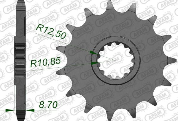 Зірка Afam 525 Sprocket - Kawasaki