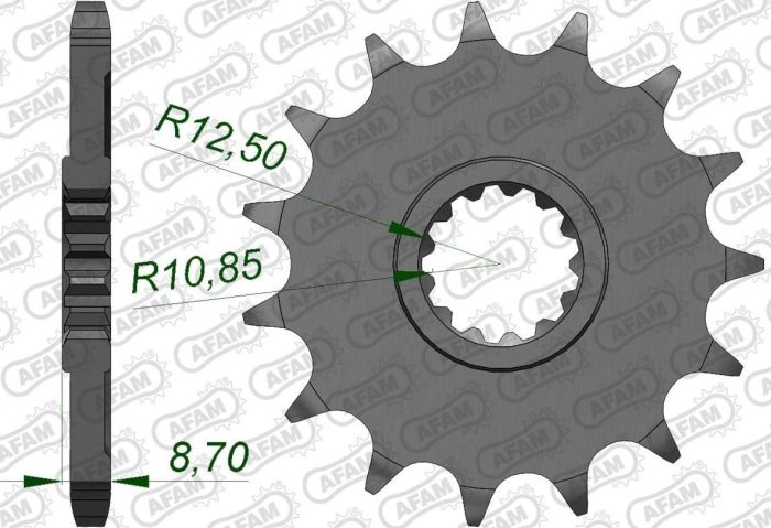 Зірка Afam 525 Sprocket - Kawasaki