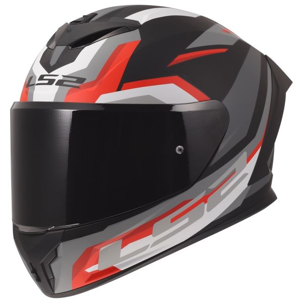 Мотошолом LS2 FF820 Rapid 3 Hyper Gloss Black Red