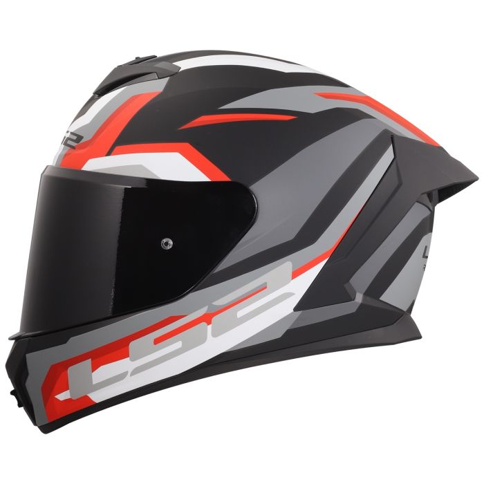 Мотошолом LS2 FF820 Rapid 3 Hyper Gloss Black Red