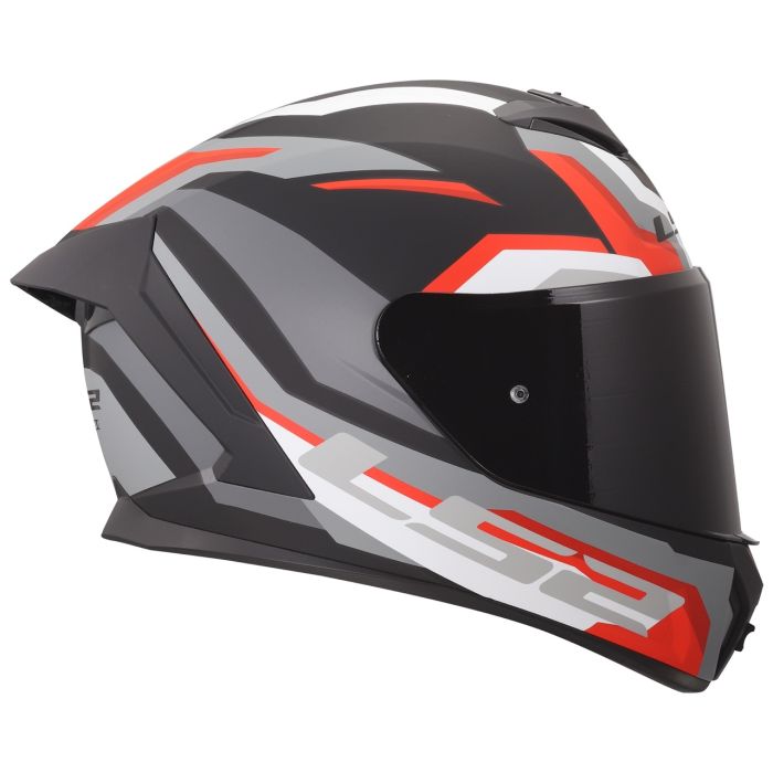 Мотошолом LS2 FF820 Rapid 3 Hyper Gloss Black Red