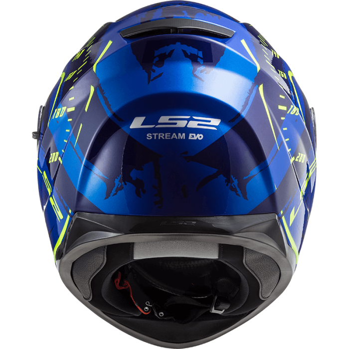 Мотошолом LS2 FF320 Stream Evo Tacho Blue Hi-Vis Yellow
