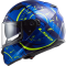 Мотошолом LS2 FF320 Stream Evo Tacho Blue Hi-Vis Yellow