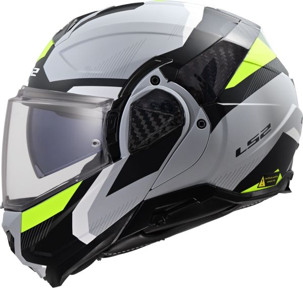 Мотошолом LS2 FF910 Advant 2 Triple Light Grey Hi-Viz Yellow