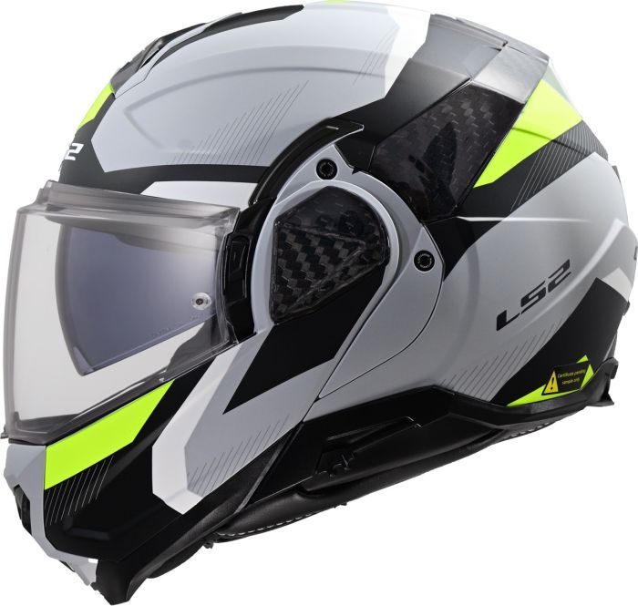 Мотошолом LS2 FF910 Advant 2 Triple Light Grey Hi-Viz Yellow