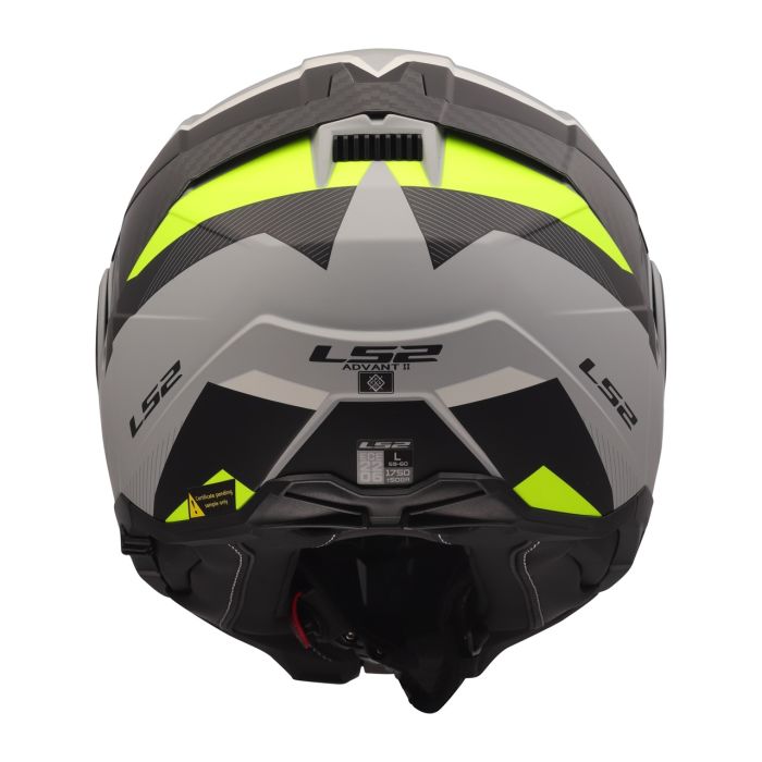 Мотошолом LS2 FF910 Advant 2 Triple Light Grey Hi-Viz Yellow