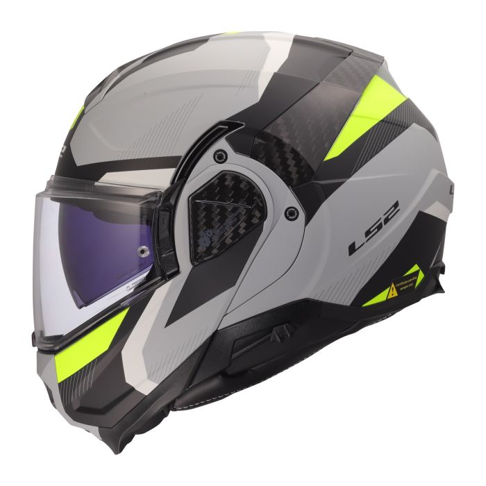 Мотошолом LS2 FF910 Advant 2 Triple Light Grey Hi-Viz Yellow