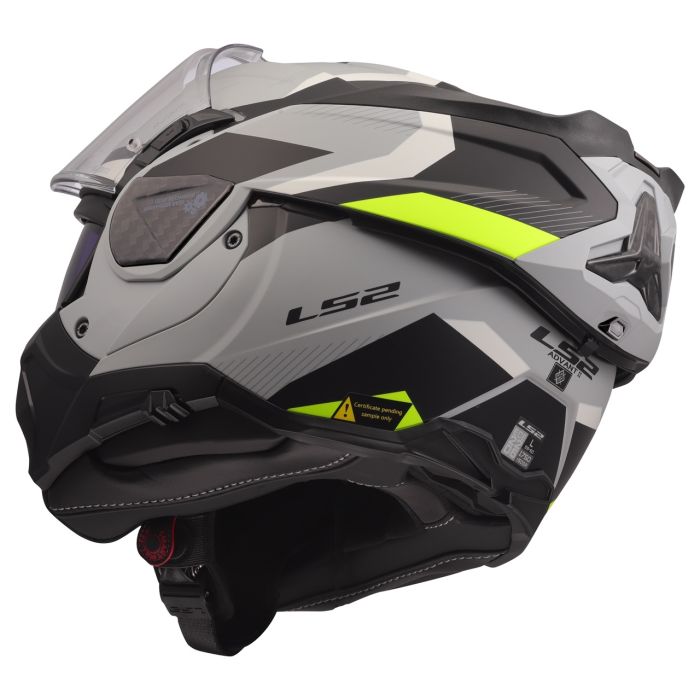 Мотошолом LS2 FF910 Advant 2 Triple Light Grey Hi-Viz Yellow