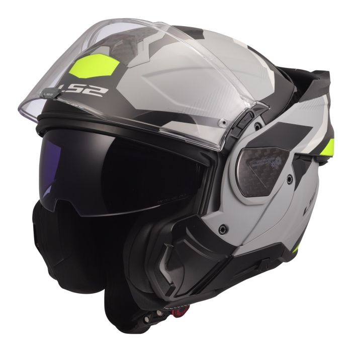 Мотошолом LS2 FF910 Advant 2 Triple Light Grey Hi-Viz Yellow