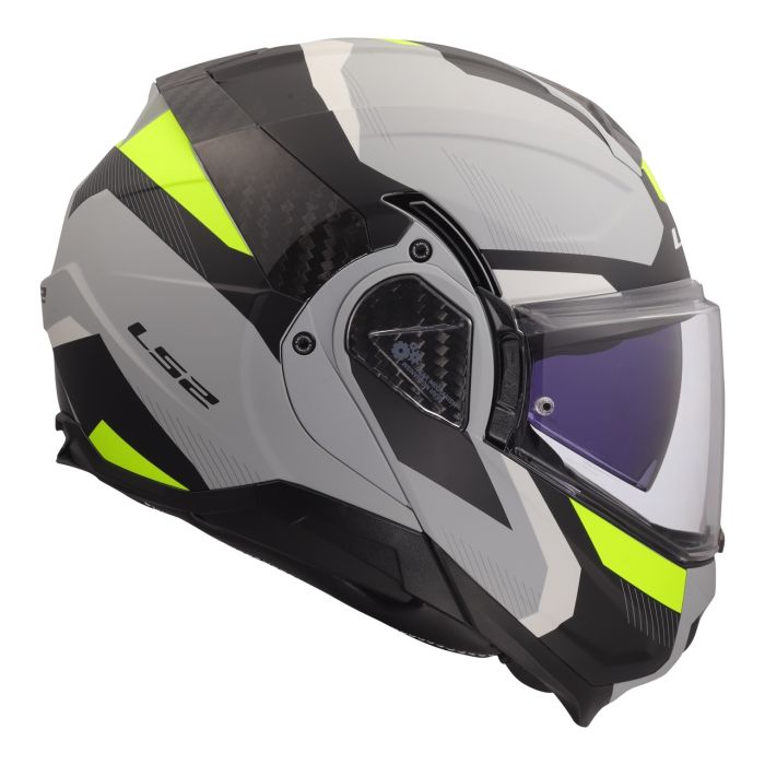 Мотошолом LS2 FF910 Advant 2 Triple Light Grey Hi-Viz Yellow