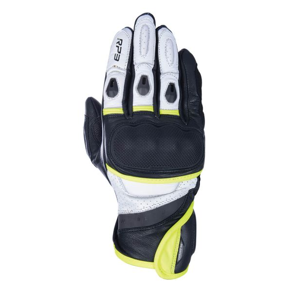 Моторукавички Oxford RP-3 2.0 MS Short Sports Glove Black / White / Fluo