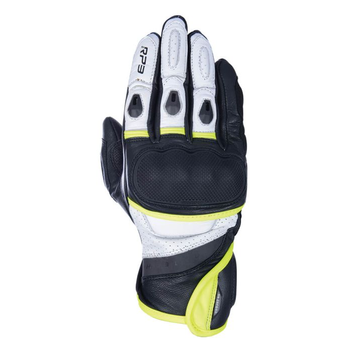Моторукавички Oxford RP-3 2.0 MS Short Sports Glove Black / White / Fluo