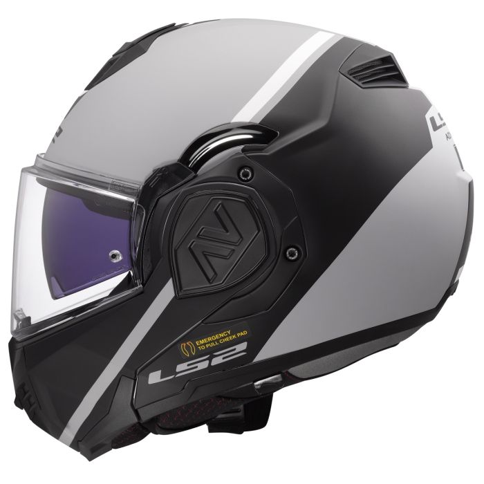 Мотошолом LS2 FF906 Advant Swipe Grey Black