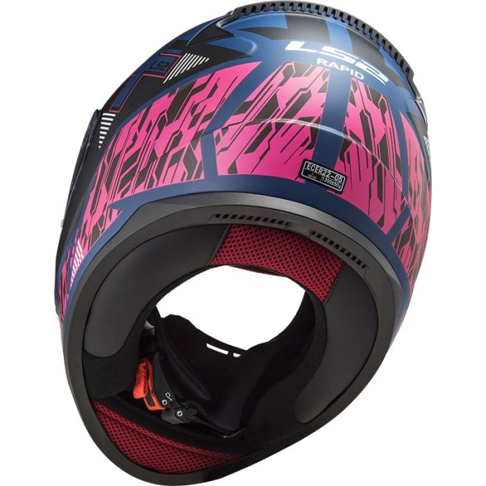 Мотошолом LS2 FF353 Rapid Xtreet Matt Blue Purple