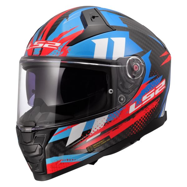 Мотошолом LS2 FF811 Vector 2 C Tantic Red Blue