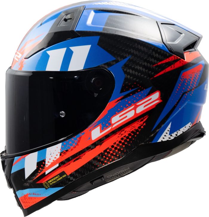 Мотошолом LS2 FF811 Vector 2 C Tantic Red Blue