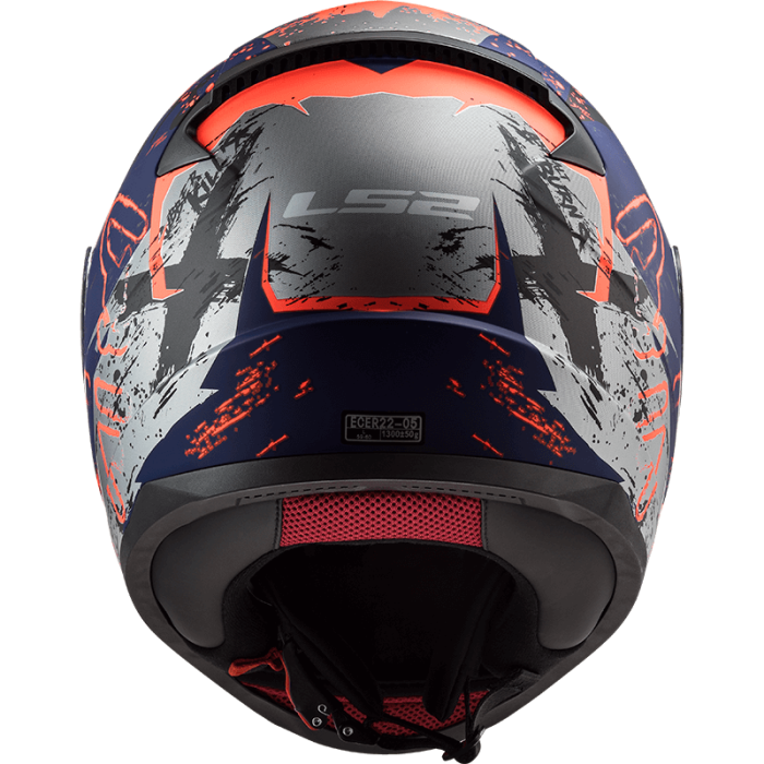 Мотошолом LS2 FF353 Rapid Naughty Matt Blue Fluo Orange