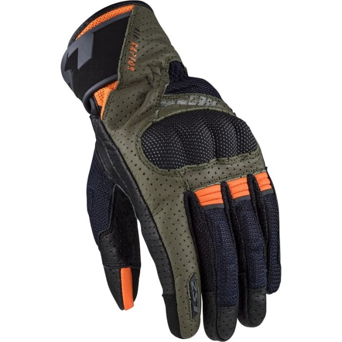 Моторукавички LS2 Air Raptor Man Gloves Green Blue Hi-Vis Orange